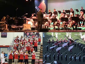 Kings Marching, Jazz and Pep bands